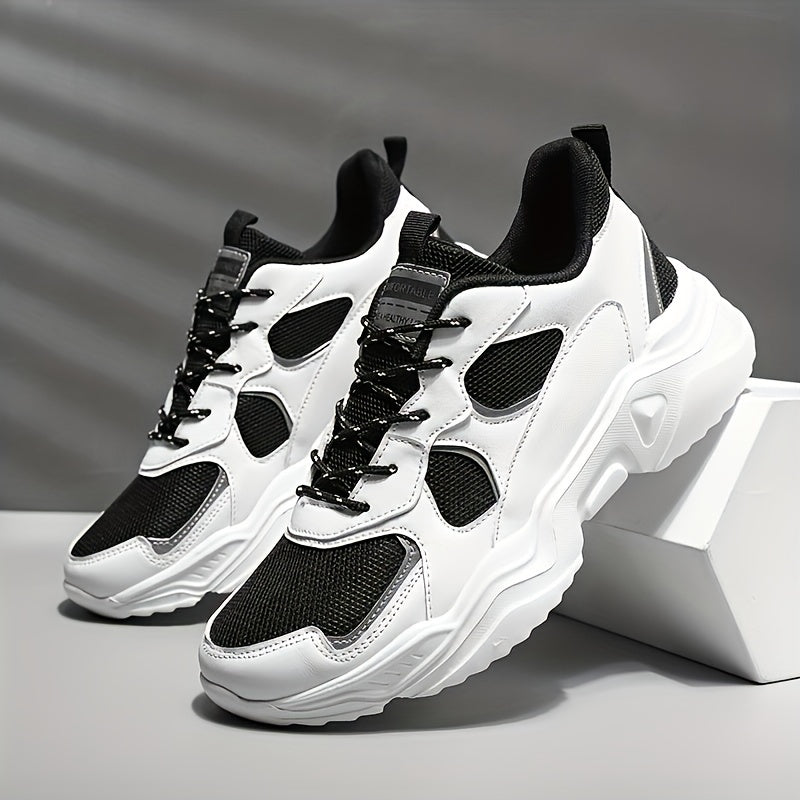 Men's Fashion Platform Sneakers - Casual Athletic Shoes